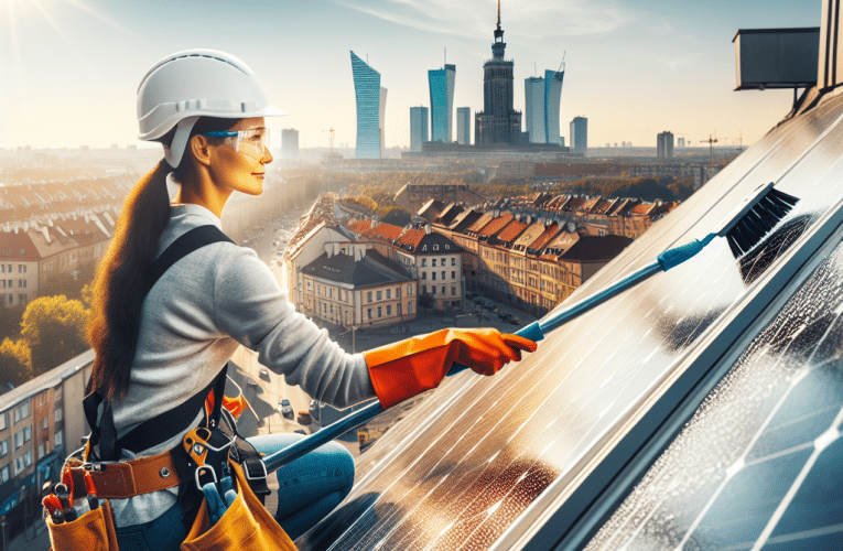 Mycie paneli fotowoltaicznych w Warszawie: Jak dbać o czystość i efektywność swojej instalacji?
