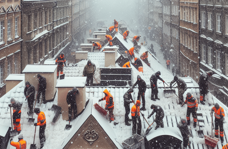 Odśnieżanie dachów Warszawa – jak bezpiecznie usunąć śnieg z dachu w stolicy?