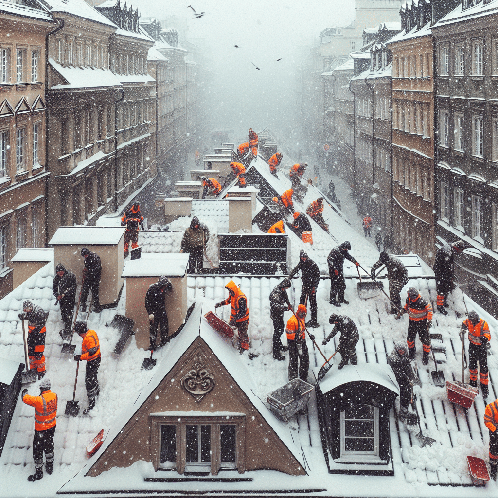 odśnieżanie dachów warszawa