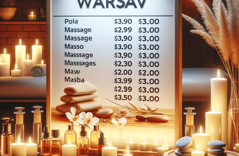 Masaż Warszawa: cena rodzaje i najlepsze miejsca – kompleksowy przewodnik