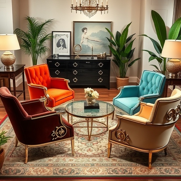 krzesła art deco