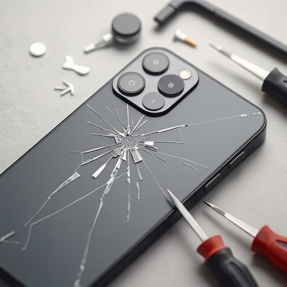 zbity tył iphone 15 pro