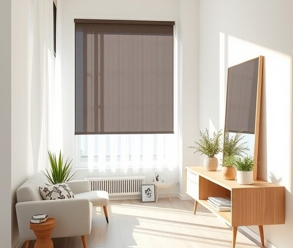 Jak wybrać rolety antracytowe, by nie przyciemnić małego pokoju?