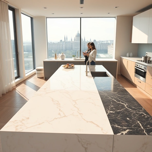 blaty kuchenne marmurowe warszawa