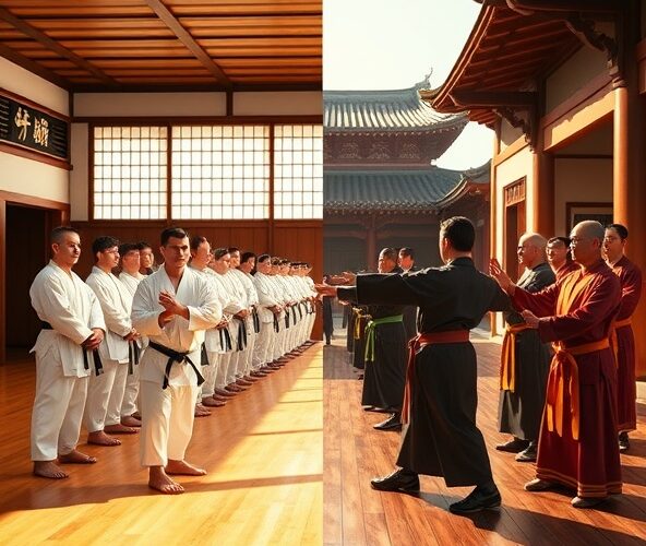 Czym się różni karate od kung fu w systemie stopni i pasów?