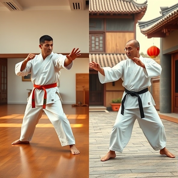 czym się różni karate od kung fu