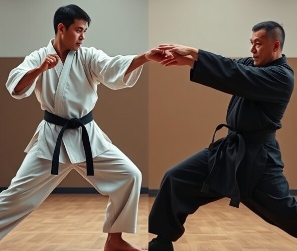 Czym różni się karate od kung fu w obronie przed chwytami?