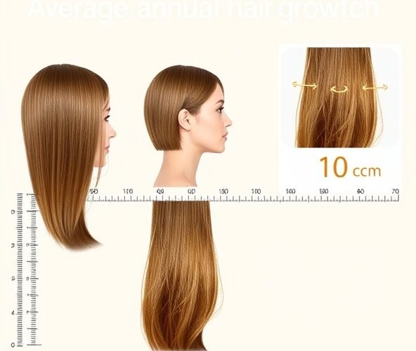 Ile miesięcy trzeba na 10 cm przy średnim rocznym przyroście włosów?