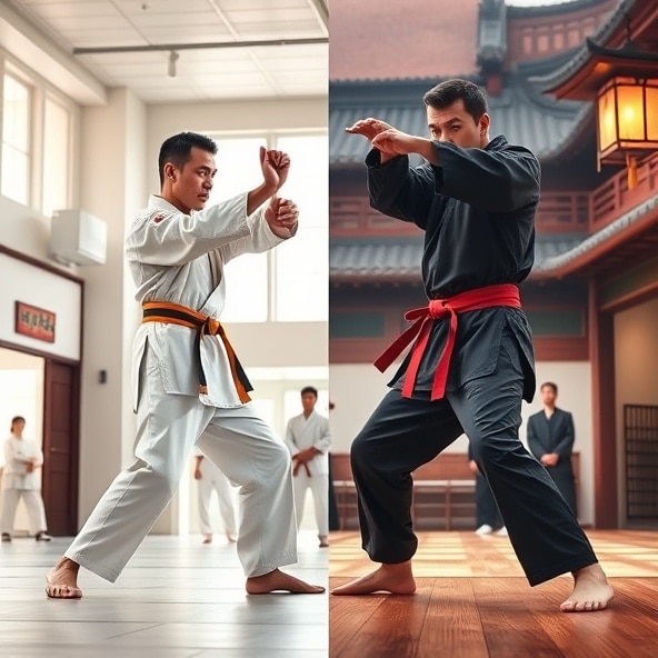 czym się różni karate od kung fu