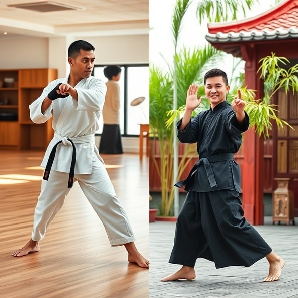 czym się różni karate od kung fu