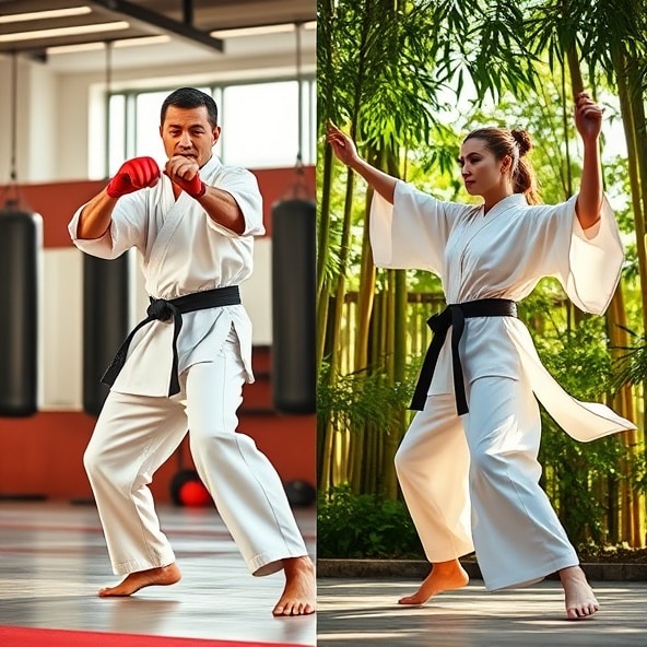 czym się różni karate od kung fu