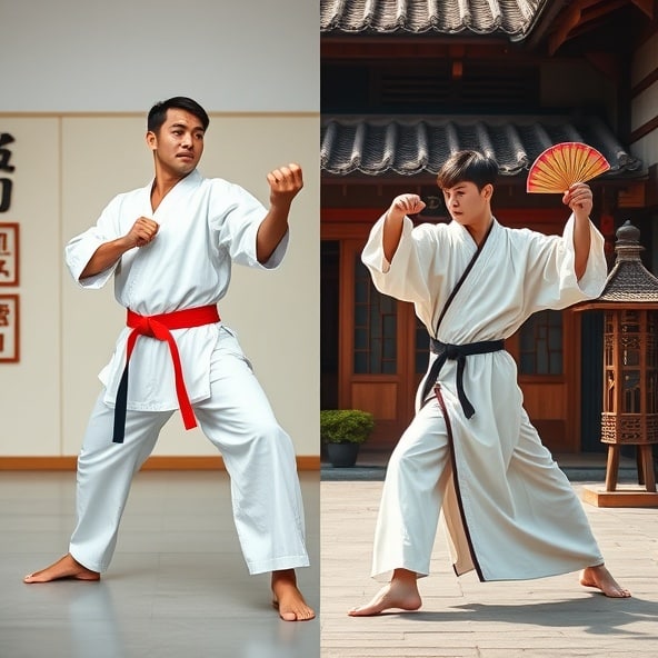 czym się różni karate od kung fu