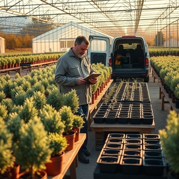 szkółka krzewów grodzisk