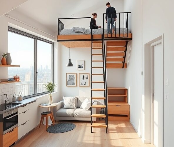 Czy schody modułowe w Warszawie zmieszczą się w kawalerce 25m²?