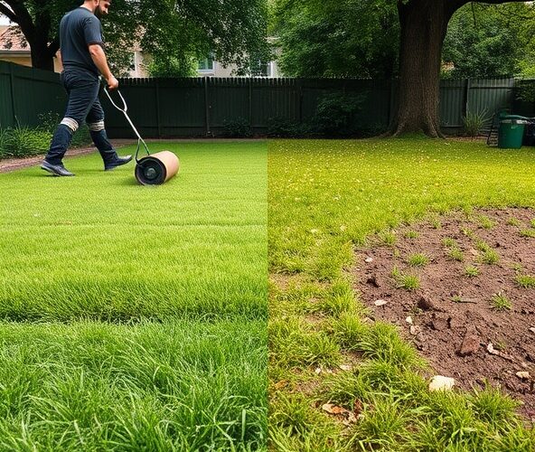 Czy trawa z rolki w Milanówku na 50 m² w cieniu przyjmie się lepiej niż siew?