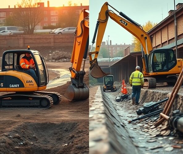 Czy wynajem koparki long z operatorem jest tańszy niż bez?