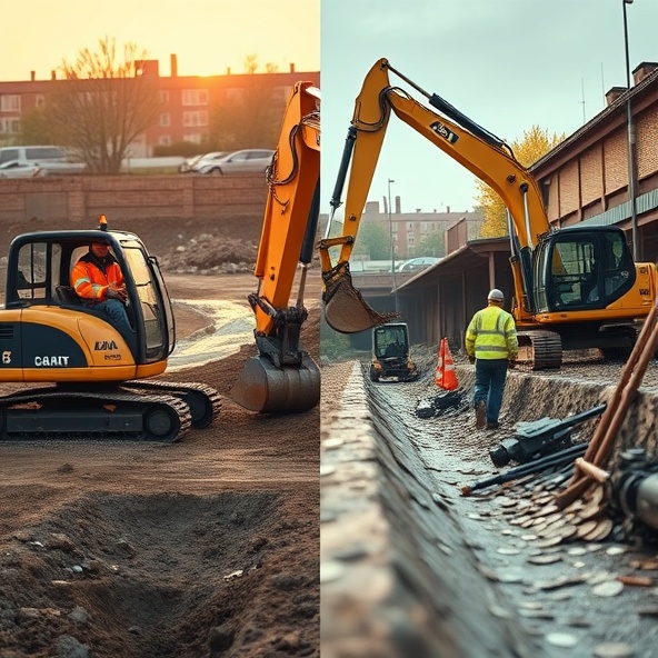 koparka long wynajem