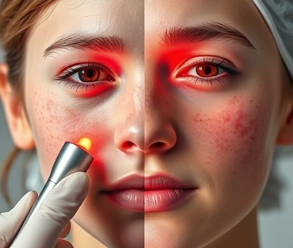 Czy laseroterapia punktowa na twarzy u nastolatków wygładzi świeże blizny potrądzikowe?